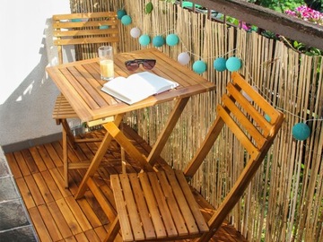 PŁYTKI DREWNIANE PODŁOGOWE NA TARAS BALKON 10 SZT