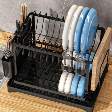 ДРЕНАЖ ДЛЯ СУШКИ ПОСУДЫ С ДВУХУРОВНЕВЫМ СЛИВОМ