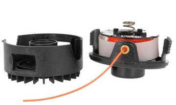 Полуавтоматическая барабанная головка диаметром 7 мм, кусторезы с запрессовкой, леска 1,7 мм.