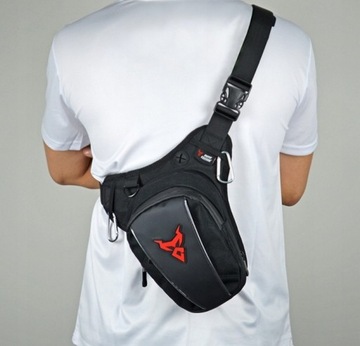 Мотоциклетная набедренная сумка Motocentric Legbag, красная сумка-сэтчел