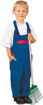 SPODNIE OGRODNICZKI DZIECIĘCE 100% BAWEŁNA 290G/M², R. 110/116