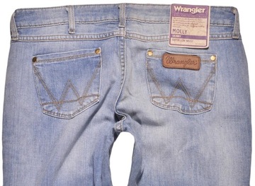 WRANGLER spodnie LOW SKINNY blue jeans _ W31 L34