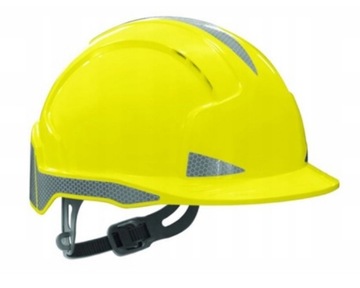 Kask Robocze Hełm Ochronny JSP żółty odblaskowy Dla Budowlańców,Inspektorów