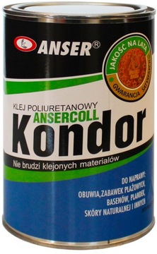 KLEJ POLIURETANOWY KONDOR DO GUMY SKÓRY PCV 1L