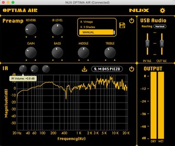 Акустический предусилитель NUX NAI-5 OPTIMA AIR + халява