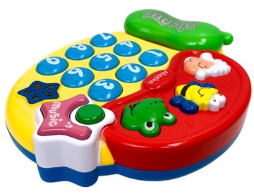 Grający telefonik dla dziecka telefon na baterie z dźwiękiem stacjonarny