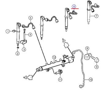 PRZEWÓD WTRYSKOWY COMPASS 2.2L MOPAR OE 68089430AA