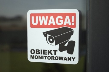 Наклейка для мониторинга ОБЪЕКТ НАБЛЮДЕНИЯ 10см GDPR