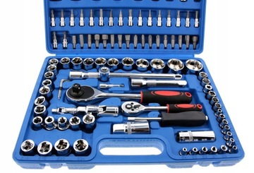 НАБОР ТОРЦЕВЫХ КЛЮЧЕЙ 108 шт. В ЧЕХОЛЕ ДЛЯ БИТ TORX ТРЕЩОТКА 1/2