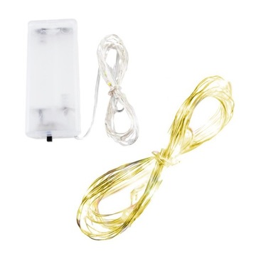 LAMPKI DRUCIKI 20 LED BATERIE CHOINKĘ DIODY DEKOR