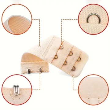 УДЛИНИТЕЛЬ БЮСТГАЛЬНОЙ ЗАСТЕЖКИ УДЛИНИТЕЛЬ БЮСТГАЛЬЦА 3 шт.