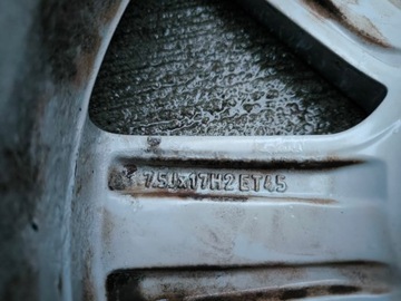 4× DISK HLINÍK AUDI OE 8K0601025B 7.5" X 17" 5X112 ET 45
