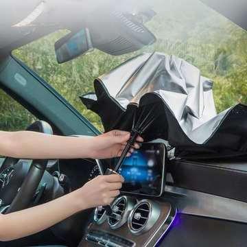 СОЛНЦЕЗАЩИТНЫЙ КОЗЫРЕК ДЛЯ ПЕРЕДНЕГО ОКНА АВТОМОБИЛЬНЫХ ЗОНТОВ РУЛЕВЫЕ ШТОРЫ