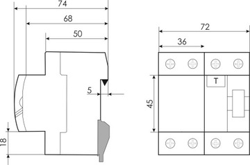 АВТОМАТИЧЕСКИЙ ВЫКЛЮЧАТЕЛЬ остаточного тока 40А 100мА 3F