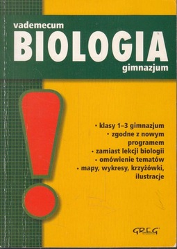 BIOLOGIA VADEMECUM GIMNAZJUM GREG