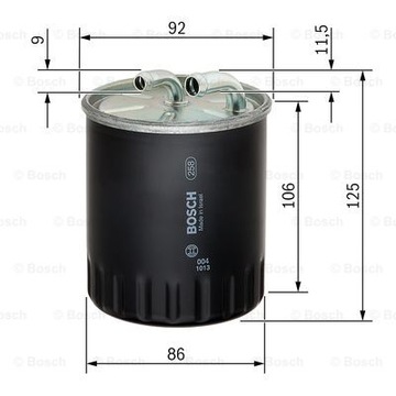 BOSCH FILTR PALIVA DO MERCEDES W203 W204 W211 W221