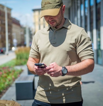 Koszula Helikon Polo UTL - Beżowa / Khaki L