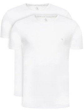 T-shirt męski CALVIN KLEINI 2-PAK biały XL