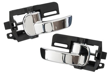 KLAMKI DRZWI WEWNĘTRZNE CHROM L+P NISSAN QASHQAI