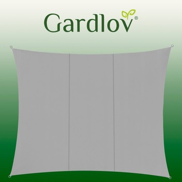 Садовый солнцезащитный парус, водонепроницаемый серый прямоугольный парус 3х4