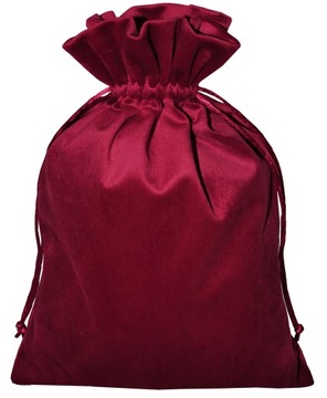 Велюровый подарочный пакет бархат 21х30см оранжевый декор