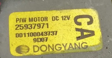 CHEVROLET CAPTIVA 06- ZVEDÁK OKNO LEVÝ ZADNÍ 25937971