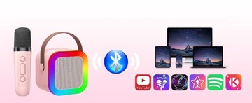 НАБОР ПРЕМИУМ-КАРАОКЕ БЕСПРОВОДНОЙ МИКРОФОН ДИНАМИК BLUETOOTH