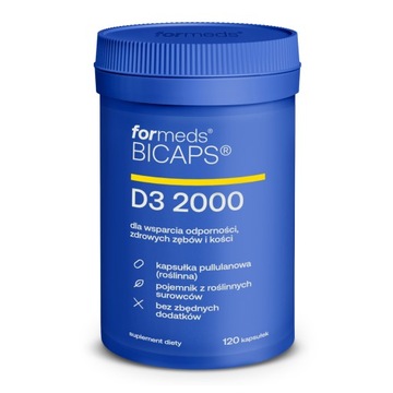 FORMEDS BICAPS D3 2000 - 120 KAPSUŁEK Odporność