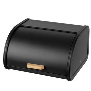 СТИЛЬНЫЙ НАБОР ХЛЕБА МЕТАЛЛИЧЕСКИЙ КОНТЕЙНЕР ДЛЯ ХЛЕБА ЧЕРНЫЙ