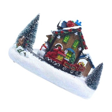 ŚWIECĄCE OZDOBANIA WYKOŃCZENIA ŚWIĄTECZNEJ WIOSKI