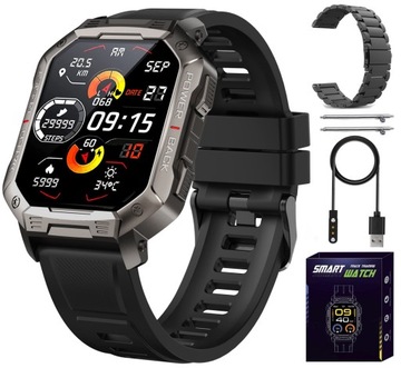 Zegarek SmartWatch MĘSKI SPORTOWY ROZMOWY 410mAH