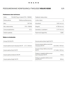 Volvo XC60 II 2026 VOLVO XC60 CORE T6 PLUG-IN (179 + 156KM) AWD, zdjęcie 12