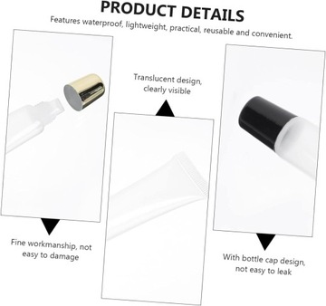 24 сжимаемых пластиковых тубы для ресниц