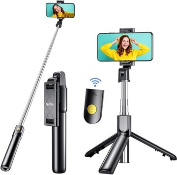 KIJ DO SELFIE Z PILOTEM BLUETOOTH 3w1 STATYW 70 cm ETIU GRITIN