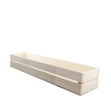 Drewniana skrzynka na kwiaty balkon parapet 80 cm