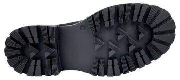 Обувь на замшевой платформе Black Loafers NC1321 37