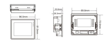 Панель оператора Wecon 3,5 дюйма PI3035ie HMI