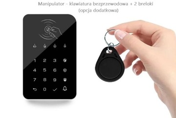 Белая клавиатура 433 МГц, клавиатура 433 МГц для сигнализации + 2 RFID-брелока