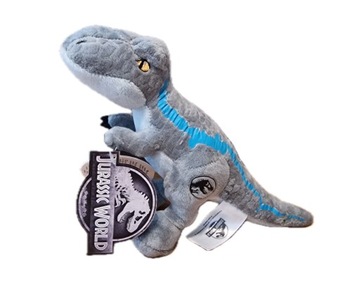 PLUSZOWA MASKOTKA Dinozaur JURASSIC WORLD Velociraptor Blue 25 cm