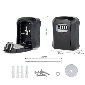 МЕТАЛЛИЧЕСКИЙ ЯЩИК, КАССЕТА, СЕЙФ ДЛЯ КЛЮЧЕЙ, КОМБИНАЦИЯ, ПЕРЕМЕННЫЙ КОД, ШКАФНИК