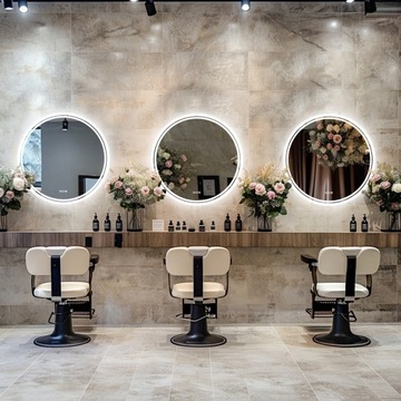 LUSTRO OKRĄGŁE LED Z WŁĄCZNIKIEM DOTYKOWYM 60X60CM