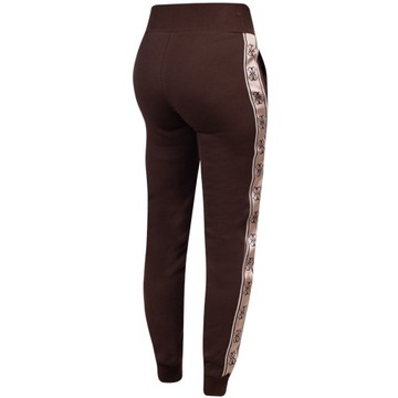 GUESS DAMSKIE SPODNIE DRESOWE BRITNEY JOGGER BRĄZOWE r.L