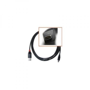 USB kabel (2.0), USB A samec - 8-pin M, 1.8m, czar