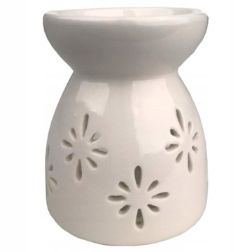 Kominek ceramiczny zapachowy biały