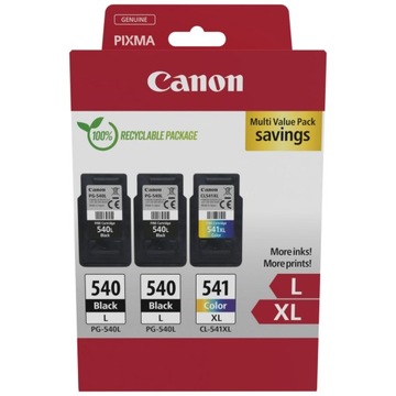 Oryginalny 3-pak tusz PG540L CL541XL 5224B017 CANON Pixma TS5150