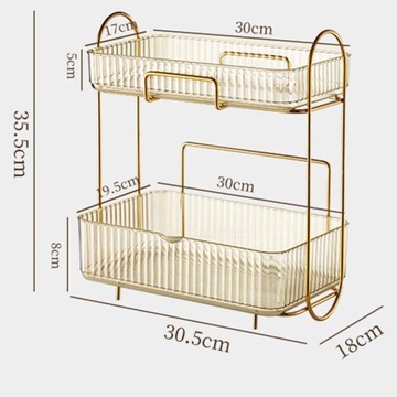 2-уровневый настольный органайзер, подставка, настольная косметика