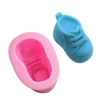 Forma foremka silikonowa but buty dziecka do zalewu świec wosku Baby Bucik