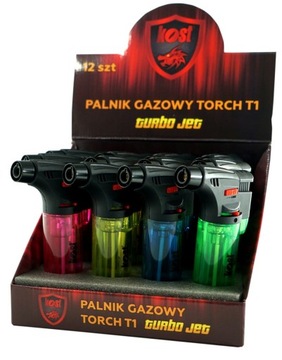 Zestaw Zapalarka PALNIK KOST TORCH JET 12szt paletka