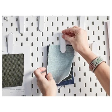 ИКЕА СКАДИС - скрепки белые, 2 шт.