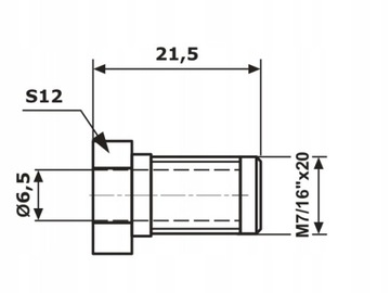 КОНЕЦ КАБЕЛЯ ТОРМОЗ 7/16х20 [К.43]